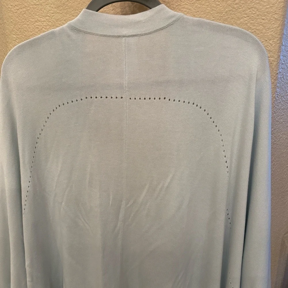 LULULEMON Open Mind Blue Cast Silk Blend Wrap One Size